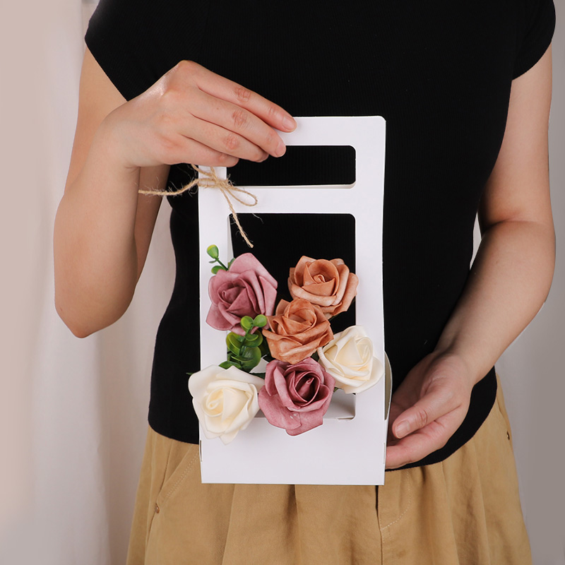 Flower Wrap Kraft - 3/5Pcs Handheld Flower Box Kraft Paper