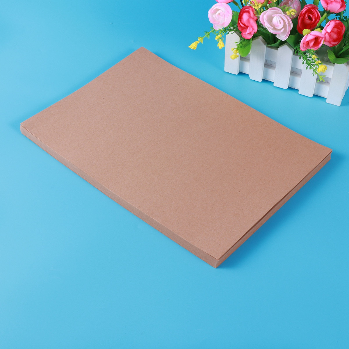 Flower Wrap Kraft - brown kraft paper gift wrapping flower