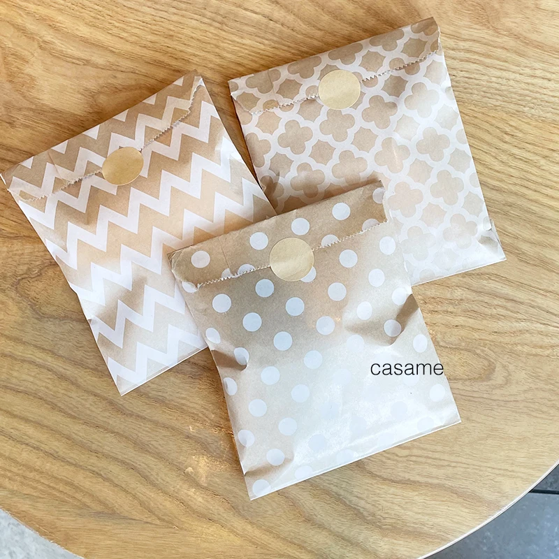25pcs Kraft Paper Bags Candy B - Flower Wrap Kraft review and price