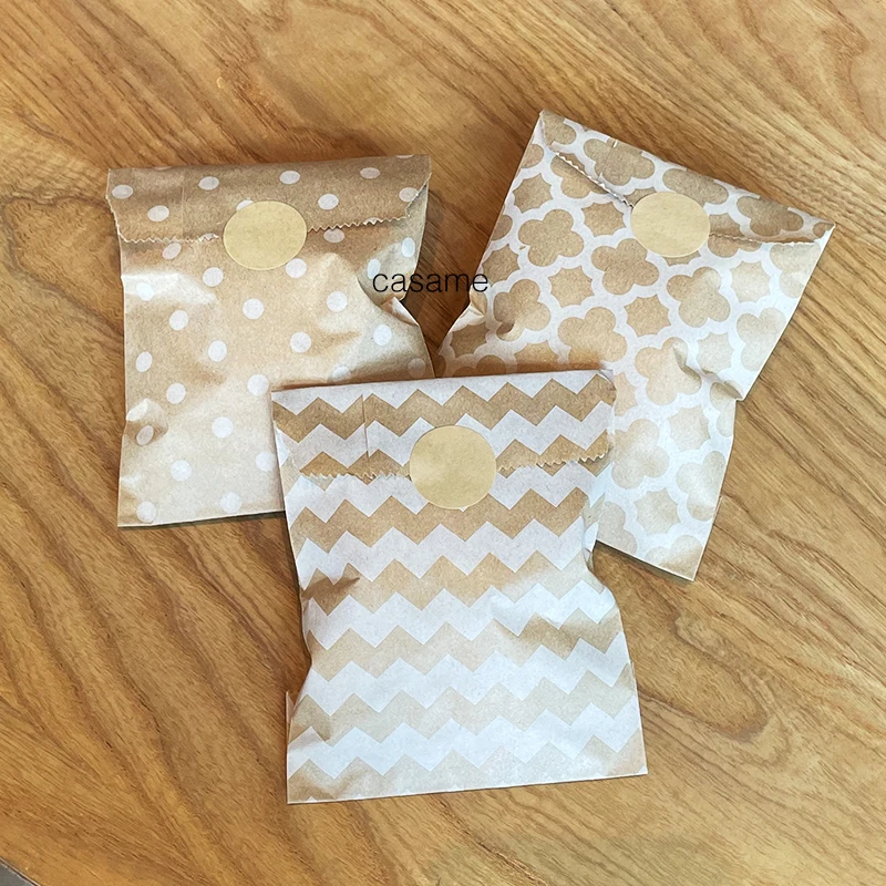25pcs Kraft Paper Bags Candy B - Flower Wrap Kraft review and price