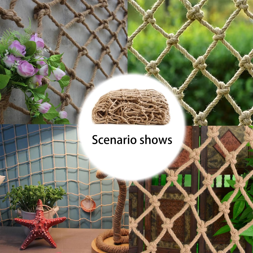 Hemp Rope Climbing Net Garden  - Twine Jute Natural review and price