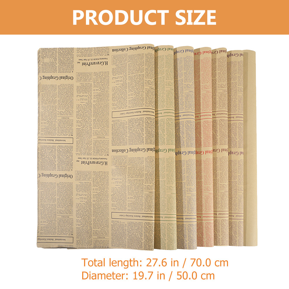 20Sheets Old Newspaper Style K - Flower Wrap Kraft review and price